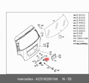 GL-CLASS X164 (2006-2012) A 251 820 01 66 MERCEDES BENZ