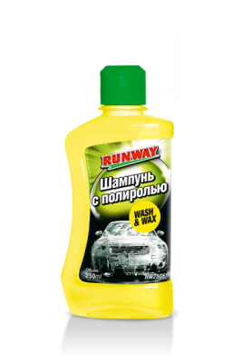 Шампунь для ручной мойки с полиролью 250мл RUNWAY RW2505 RUNWAY
