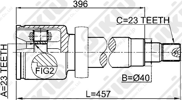ШРУС JC51020 JC51020 JIKIU