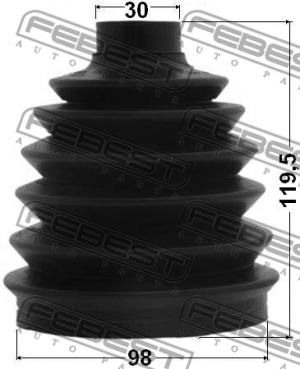 Пыльник ШРУСа внешний MERCEDES W164/166 1617P-164S 1617P-164S FEBEST