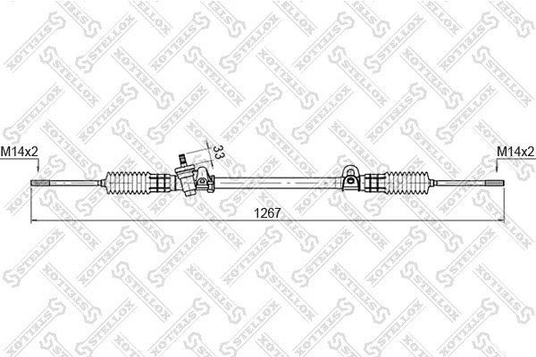 рейка рулевая мех-ская! 51762\ Ford Scorpio I 85-94 00-35013-SX STELLOX