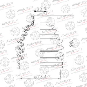 Пыльник привода Avantech BD0225 AVANTECH
