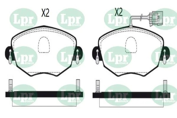Комплект тормозных колодок 05P1302 05P1302 LPR