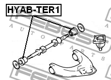 Сайлентблок верхн рычага HYUNDAI TERRACAN 2001-2007 HYAB-TER1 HYAB-TER1 FEBEST