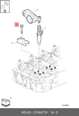 болт !фланцевый М10х50х1.5 VOLVO 21344774 VOLVO