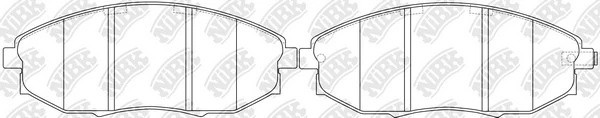 Колодки тормозные дисковые CHEVROLET EPICA 07-  PN0380 PN0380 NIBK