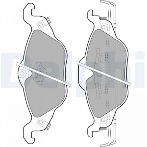 LP1673 колодки дисковые п.\ Opel Astra 1.2i-1.7TDi 98> LP1673 DELPHI