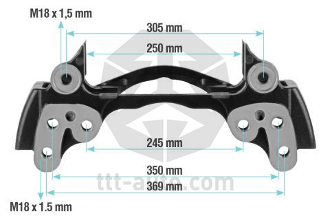 скоба диск. тормоза! 6отв. M18x1.5 22.5''\ Meritor Elsa2, RVI 20311 TTT AUTO