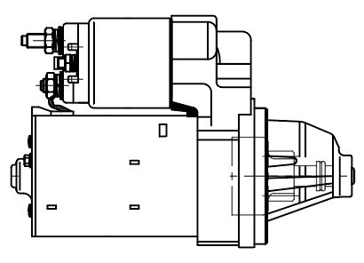 Стартер для а/м Haval F7 (17-)/F7x (19-) 1.5T 1,1кВт (LSt 2734) LST2734 START VOLT