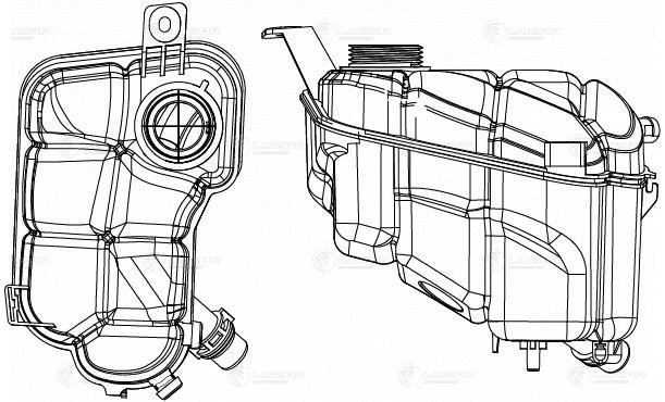 Бачок расширит. охл. жидкости для а/м Ford Mondeo IV (07-)/S-Max (06-)/Galaxy (0 LET 1010 LUZAR