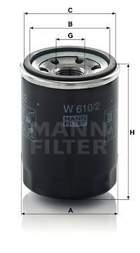 KIA / MAZDA / NISSAN W6102 MANN FILTER
