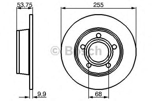0 986 478 704 диск тормозной задний!\ Audi A6 1.8T-3.0/2.5TD Quattro 97-05 0 986 478 704 BOSCH