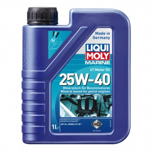 LiquiMoly 25W40 Marine 4T Motor Oil (1L) минер.масло моторн.! для водн.техн.\API 25026 LIQUI MOLY