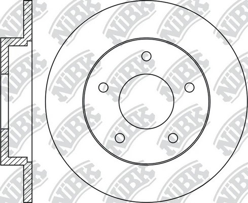 Диск тормозной MAZDA 3 1.4-2.0 03- задний RN1369 RN1369 NIBK
