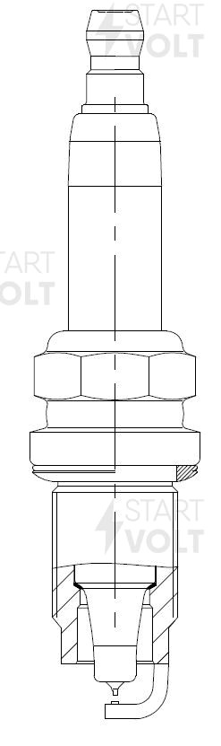 Свеча зажигания для а/м VAG Golf VI (08-)/Rapid (12-) 1.2TSI Ir+Pt (VSP 1805) VSP 1805 START VOLT
