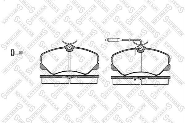 колодки дисковые п.\ Peugeot 405 1.4-1.9D 87-95 273002SX 273-002-SX STELLOX