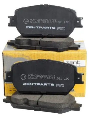 колодки дисковые передние! Toyota Camry 2.4WT-i/3.0i 01> Z07387 ZENTPARTS