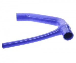 Патрубок МАЗ-5440А9,6430А9 радиатора нижний (L=505мм,d=48) синий силикон MEGAPOW 13016202 MEGA POWER