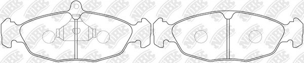 Колодки тормозные DAEWOO Nexia CHEVROLET Lanos OPEL Astra F (97-) (1.4/1.5) пере PN0021 NIBK