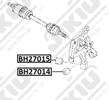 Сайлентблок задн подвески SUBARU LEGACY B14 09- BH27015 BH27015 JIKIU