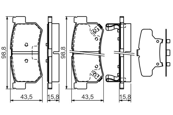 SSANG YONG KORANDO KJ (1996>) 0 986 494 237 BOSCH