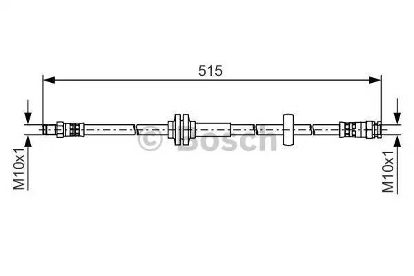 Шланг тормозной PEUGEOT Boxer CITROEN Jumper (06-) передний BOSCH 1 987 481 482 BOSCH