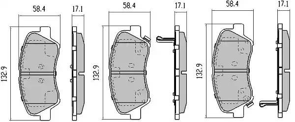 колодки дисковые перед.!\ Hyundai i30 12>/Veloster 16> FBP5810 FREMAX