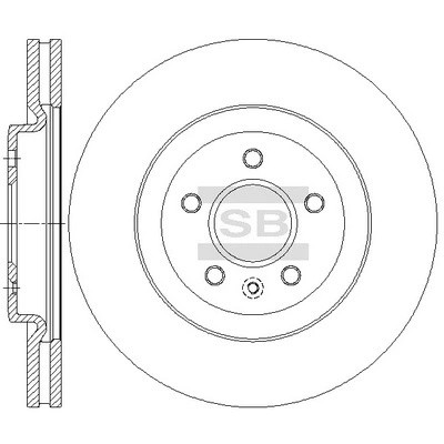 Диск тормозной передний FORD EXPLORER -11/13 SD5325 SD5325 SANGSIN