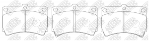 PN5232-NIBK колодки дисковые п.\ Mazda 121 1.3 90-96/323 1.3-1.8/1.7D 89-98 PN5232 NIBK