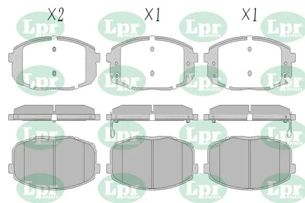 Комплект тормозных колодок 05P1375 05P1375 LPR