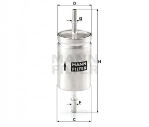 DAEWOO MATIZ (2001>) WK512 MANN FILTER