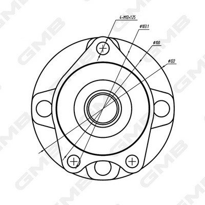 Ступица (с ABS) GH33130 GH33130M GH33130M GMB