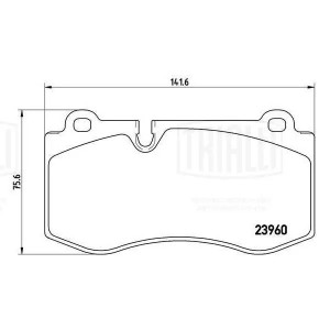 Колодки торм. Mercedes S (W221) (05-) диск. перед. (PF 4283) PF 4283 TRIALLI