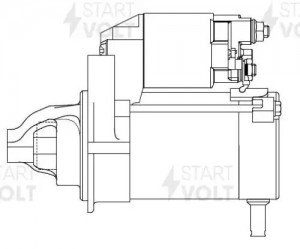Стартер для а/м Toyota Land Cruiser Prado J120 (02-) 4.0i 1,5кВт (LSt 1914) LST 1914 START VOLT