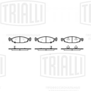 Колодки торм. Jeep Cherokee (99-) диск. перед. (PF 4238) PF4238 TRIALLI
