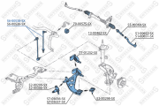 тяга стабилизатора переднего!\ Mini Cooper/One all <01 56-00538-SX STELLOX