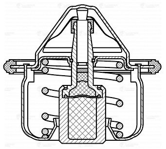 Термостат для а/м Nissan Qashqai 06-/X-Trail 07-/Teana 08- 95°С термоэл. LT1424 LT 1424 LUZAR