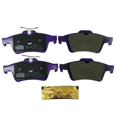 Колодки тормозные FORD Focus (04-) MAZDA 3 (03-) задние (4шт.) NIBK PN2702 NIBK