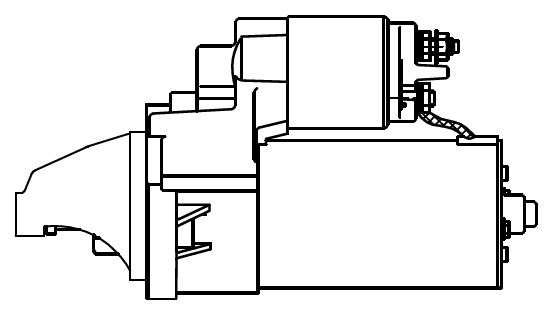Стартер для с,т JCB,Perkins с дв. Perkins 400 series 12В 2кВт LSt 3006 LST 3006 START VOLT