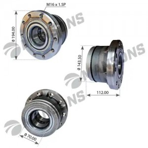 Ступица в сборе d=70, D=194, T=112; Midlum /DXi 5/7, Premium /TR/PR, Kerax, AE M 800.075 MANSONS