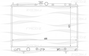 Радиатор MITSUBISHI Outlander 03- KK0156 KK0156 FREE Z