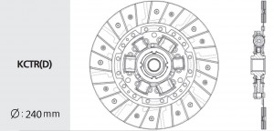 Диск сцепления HYUNDAI Getz (05-) (1.5 D),Matrix (04-) (1.5 D) (240мм) VALEO PHC HD116 VALEO PHC