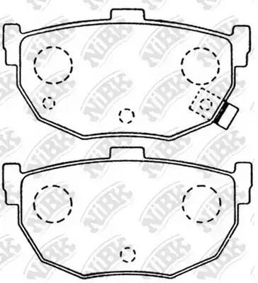 Колодки тормозные HYUNDAI ELANTRA 00-/LANTRA 90-00/KIA CERATO 04- задние PN2130 PN2130 NIBK