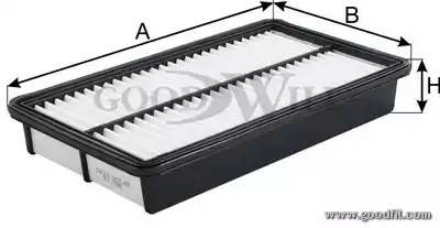 Фильтр воздушный AG119 AG 119 GOODWILL
