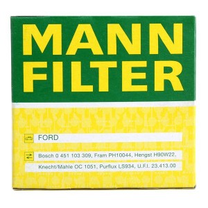 Фильтр масляный FORD FOCUS II/III W7008 W7008 MANN FILTER