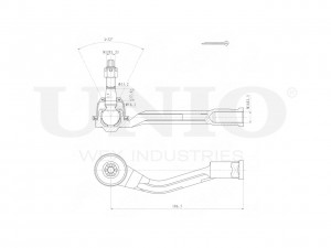 Наконечник рулевой правый SSP-10184 UNIO