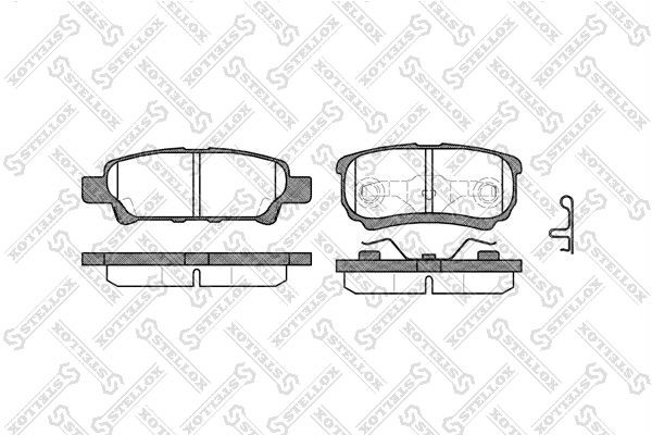 колодки дисковые з.\ Mitsubishi Outlander 1062002SX 1062-002-SX STELLOX