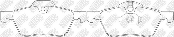 Колодки тормозные MINI Cooper S (04-07) передние (4шт.) NIBK PN0186 NIBK
