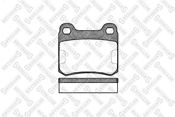 колодки дисковые з.\ MB W201 2.3/2.5 16V 84-93/W124 2 168010SX 168-010-SX STELLOX