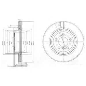 BG3938 диск тормозной передний!\ BMW X3 2.5-3.0D 04> BG3938 DELPHI
